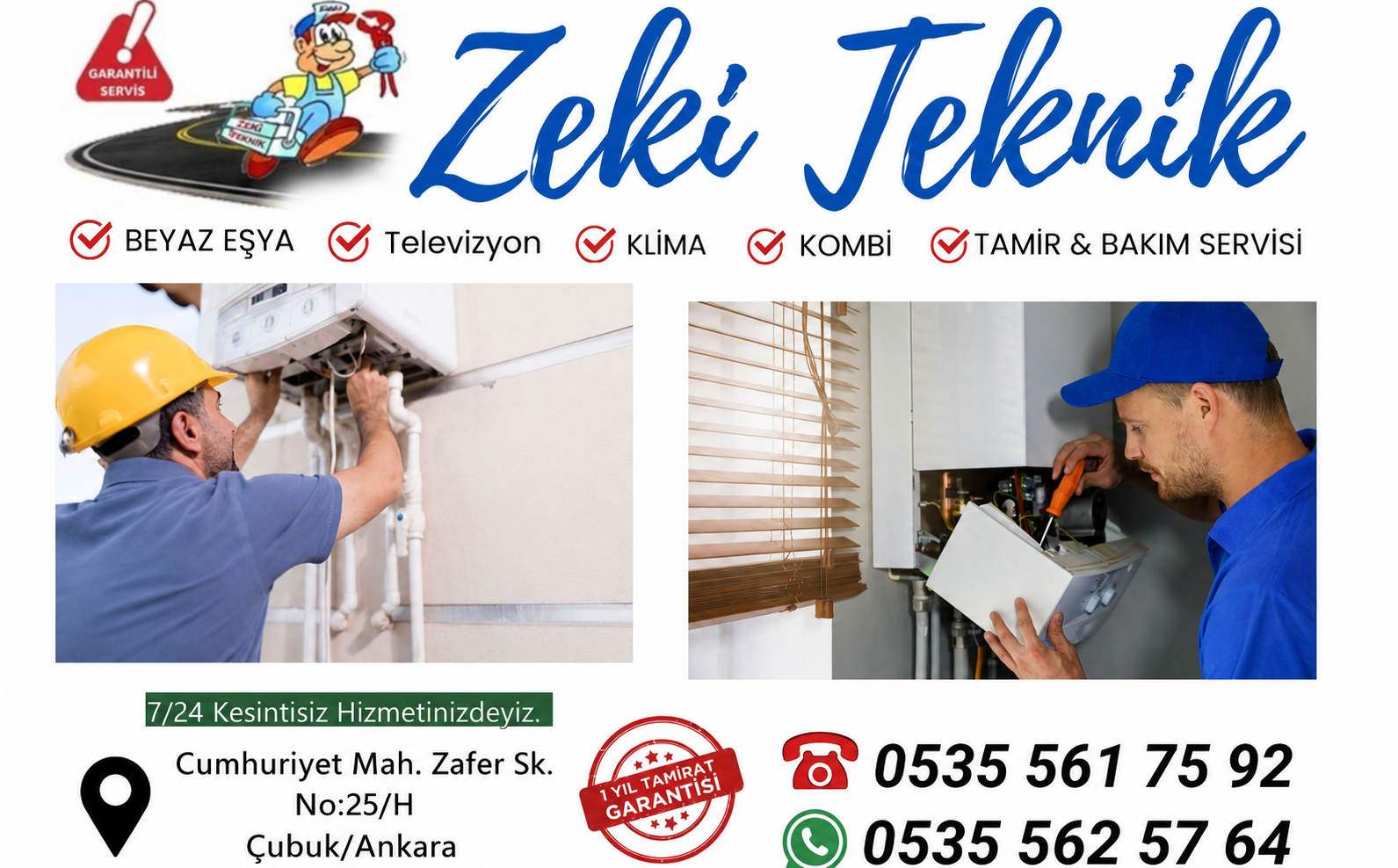 Çubuk Kombi Tamircisi 